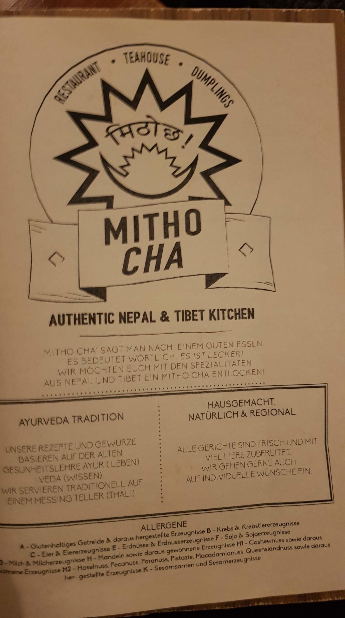 Mitho Cha Nepalesisches Restaurant in Berlin Vegetarisch essen